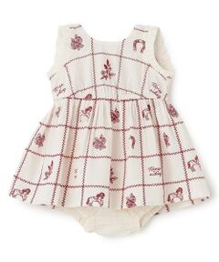 petit main / プティマイン ベビー・キッズウエア | 【リンク】インド綿モチーフ刺しゅうOPセットアップ