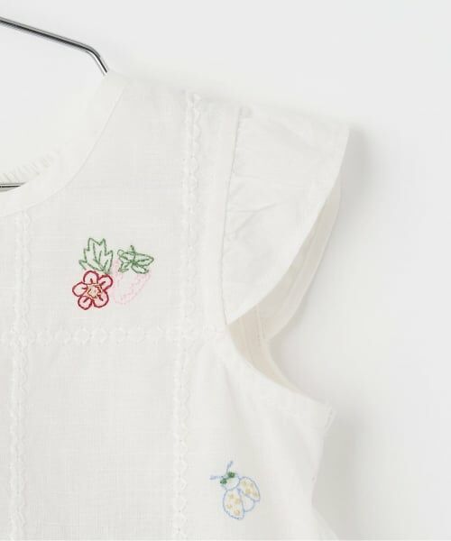 petit main / プティマイン ベビー・キッズウエア | 【リンク】インド綿ボダニカル刺しゅうセットアップ | 詳細4