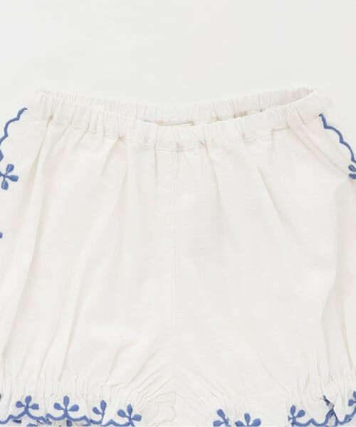 petit main / プティマイン ベビー・キッズウエア | 【リンク】インド綿ボダニカル刺しゅうセットアップ | 詳細6