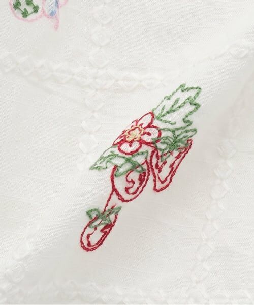 petit main / プティマイン ベビー・キッズウエア | 【リンク】インド綿ボダニカル刺しゅうセットアップ | 詳細7