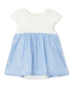 petit main / プティマイン ロンパース | 【リンク】ハート刺しゅうOPロンパース