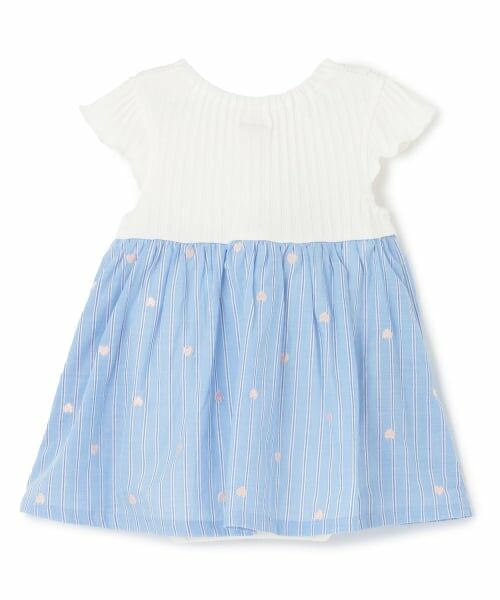 petit main / プティマイン ロンパース | 【リンク】ハート刺しゅうOPロンパース | 詳細1