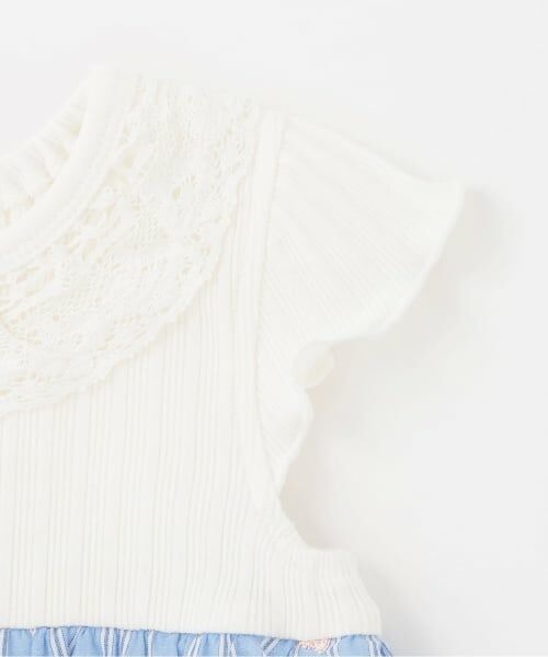 petit main / プティマイン ロンパース | 【リンク】ハート刺しゅうOPロンパース | 詳細3