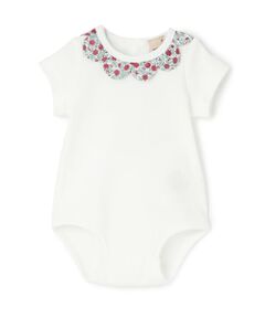 petit main / プティマイン ロンパース | 半袖スカラップロンパース