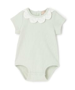 petit main / プティマイン ロンパース | 半袖スカラップロンパース