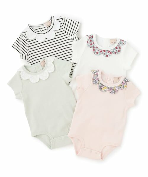 petit main / プティマイン ロンパース | 半袖スカラップロンパース | 詳細7