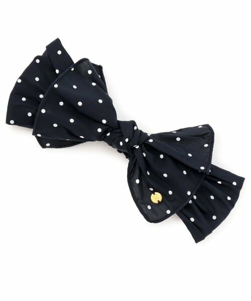 petit main / プティマイン ベビー・キッズグッズ | ドットヘアバンド（紺）