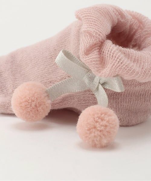 petit main / プティマイン ベビー・キッズウエア | Wぽんぽんカップソックス | 詳細2