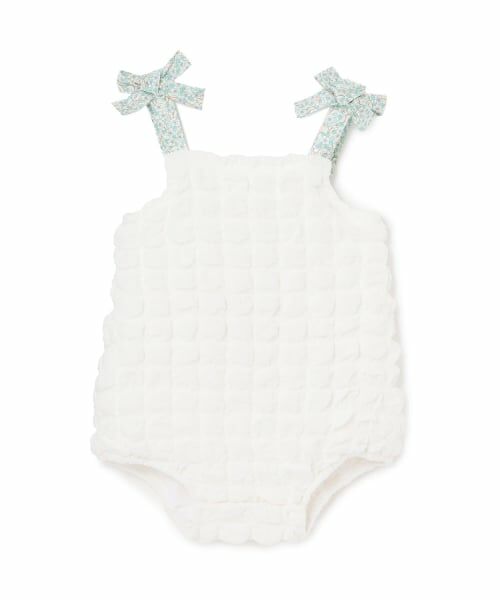 petit main / プティマイン ベビー・キッズウエア | ぽこぽこサロペット（アイボリー）