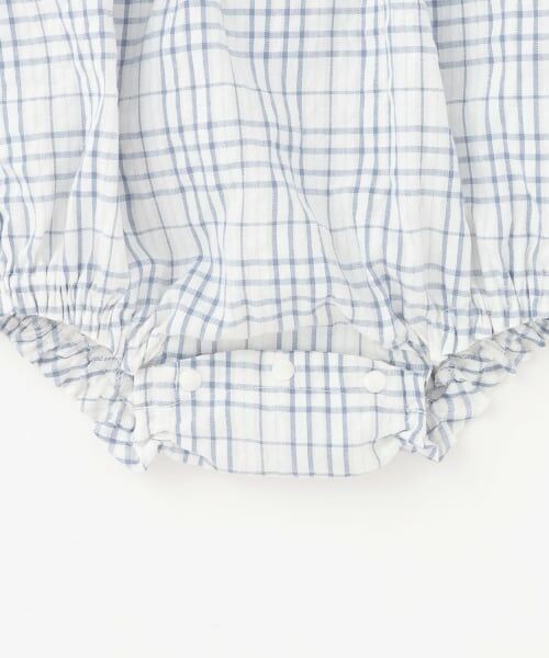 petit main / プティマイン ロンパース | チェックフリルカバーオール | 詳細5