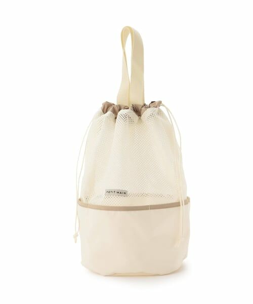 petit main / プティマイン 水着・スイムグッズ | 【SWIM】撥水メッシュバッグ（アイボリー）