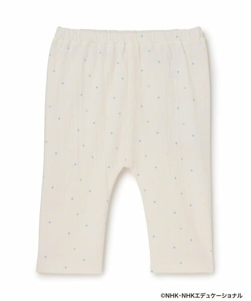 petit main / プティマイン レギンス・スパッツ | 【いないいないばあっ！】刺繍レギンス（オフ ホワイト）