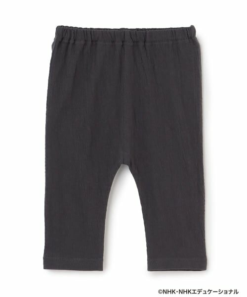 petit main / プティマイン レギンス・スパッツ | 【いないいないばあっ！】刺繍レギンス（チャコール）