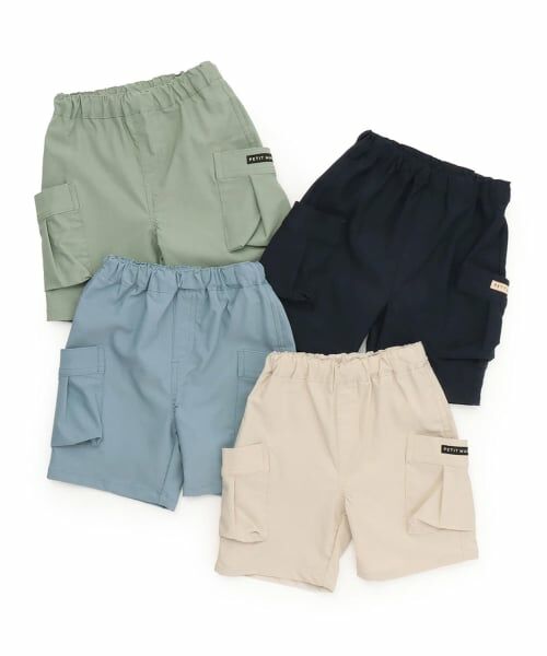 petit main / プティマイン ショート・ハーフ・半端丈パンツ | のびのびツイルポケットショートパンツ | 詳細7