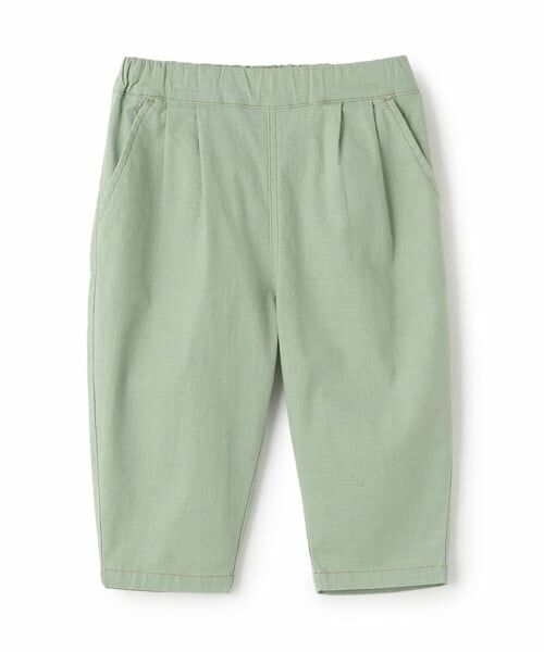 petit main / プティマイン その他パンツ | のびのび8分パンツ（ライト グリーン）