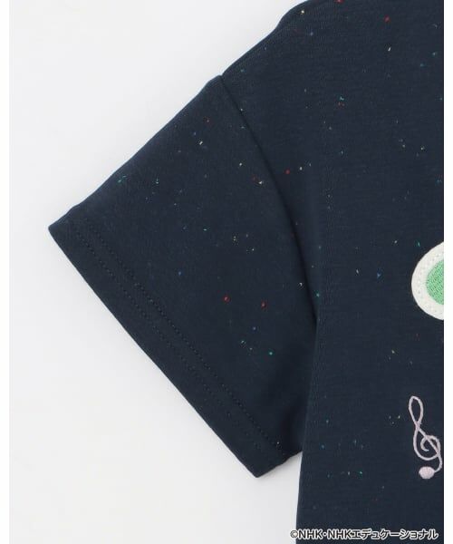petit main / プティマイン Tシャツ | 【いないいないばあっ！】音符刺繍半袖Tシャツ | 詳細10