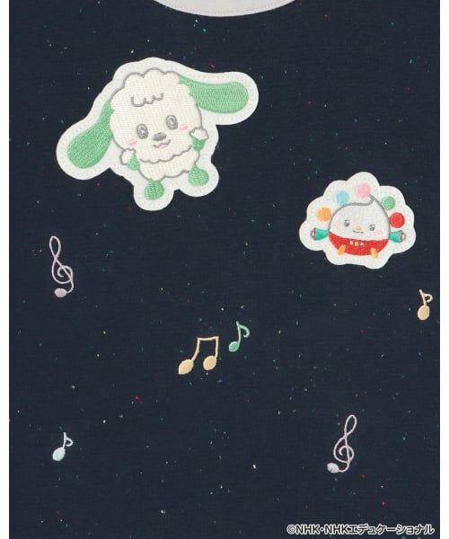 petit main / プティマイン Tシャツ | 【いないいないばあっ！】音符刺繍半袖Tシャツ | 詳細12