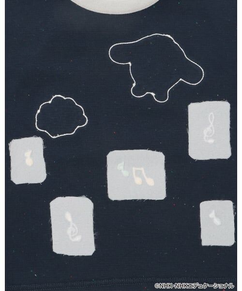 petit main / プティマイン Tシャツ | 【いないいないばあっ！】音符刺繍半袖Tシャツ | 詳細13