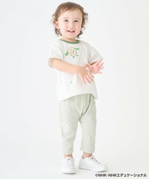 petit main / プティマイン Tシャツ | 【いないいないばあっ！】音符刺繍半袖Tシャツ | 詳細5