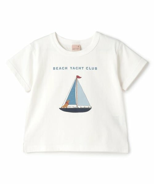 petit main / プティマイン Tシャツ | 【プティプラ】BOYS半袖Tシャツ2（アイボリー）