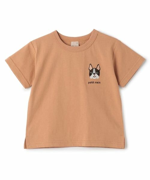 petit main / プティマイン Tシャツ | 【プティプラ】BOYS半袖Tシャツ2（キャメル）