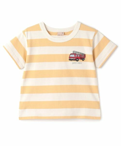 petit main / プティマイン Tシャツ | 【プティプラ】BOYS半袖Tシャツ2（黄）