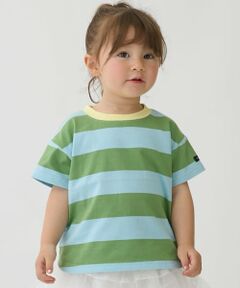 petit main / プティマイン Tシャツ | 【WEB限定カラーあり/食品防汚】ボーダー半袖Tシャツ