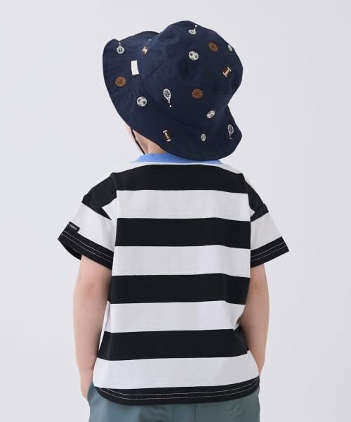 petit main / プティマイン Tシャツ | 【WEB限定カラーあり/食品防汚】ボーダー半袖Tシャツ | 詳細2