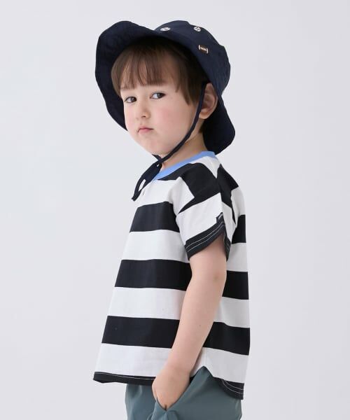 petit main / プティマイン Tシャツ | 【WEB限定カラーあり/食品防汚】ボーダー半袖Tシャツ | 詳細3