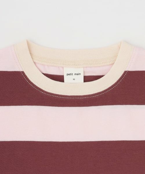 petit main / プティマイン Tシャツ | 【WEB限定カラーあり/食品防汚】ボーダー半袖Tシャツ | 詳細9
