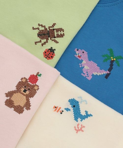 petit main / プティマイン Tシャツ | 【食品防汚】刺しゅう半袖Tシャツ | 詳細23