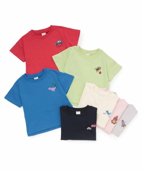 petit main / プティマイン Tシャツ | 【食品防汚】刺しゅう半袖Tシャツ | 詳細28