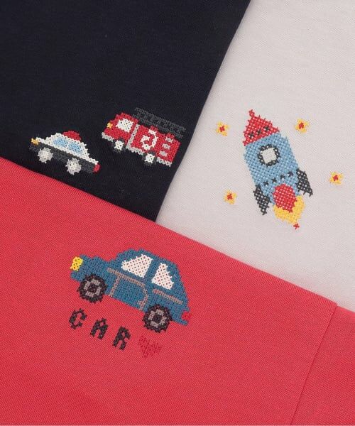 petit main / プティマイン Tシャツ | 【食品防汚】刺しゅう半袖Tシャツ | 詳細3