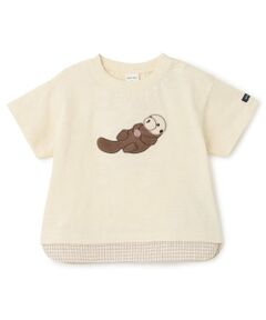 petit main / プティマイン ルームウェア | 【接触冷感】海の仲間アップリケ半袖Tシャツ