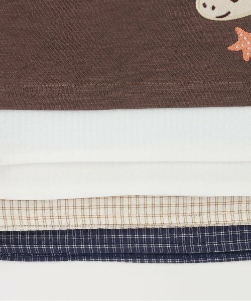 petit main / プティマイン ルームウェア | 【接触冷感】海の仲間アップリケ半袖Tシャツ | 詳細6