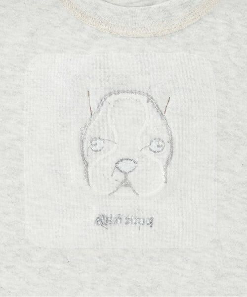 petit main / プティマイン Tシャツ | 【接触冷感】DOGアップリケ半袖Tシャツ | 詳細3