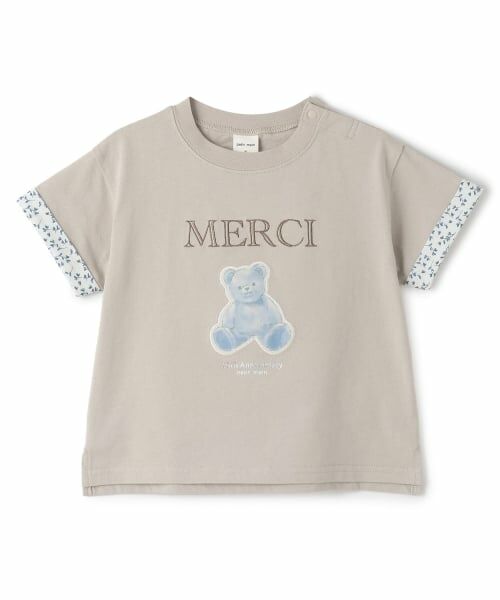 petit main / プティマイン Tシャツ | 【リンク】15th MERCI袖折り返し半袖Tシャツ | 詳細11