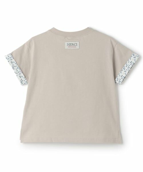 petit main / プティマイン Tシャツ | 【リンク】15th MERCI袖折り返し半袖Tシャツ | 詳細12