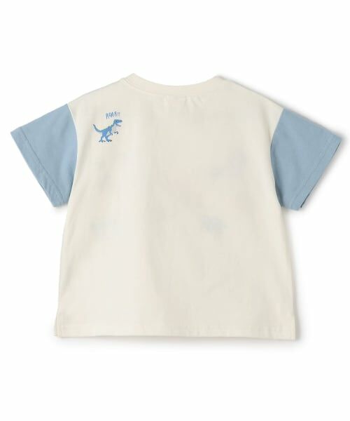 petit main / プティマイン Tシャツ | 【接触冷感】恐竜刺しゅう半袖Tシャツ | 詳細1