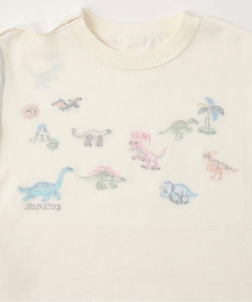 petit main / プティマイン Tシャツ | 【接触冷感】恐竜刺しゅう半袖Tシャツ | 詳細4