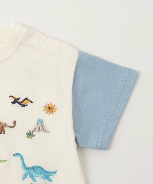 petit main / プティマイン Tシャツ | 【接触冷感】恐竜刺しゅう半袖Tシャツ | 詳細5