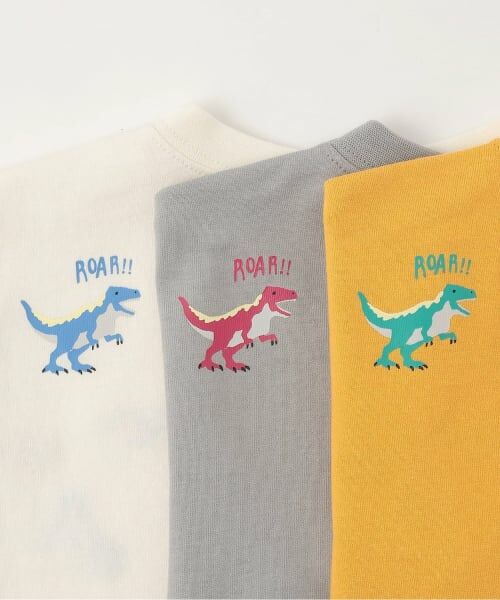 petit main / プティマイン Tシャツ | 【接触冷感】恐竜刺しゅう半袖Tシャツ | 詳細7