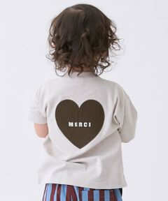 petit main / プティマイン Tシャツ | 【接触冷感】バックアップリケ半袖Tシャツ