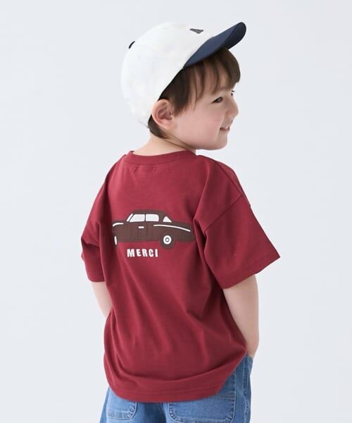 petit main / プティマイン Tシャツ | 【接触冷感】バックアップリケ半袖Tシャツ | 詳細1