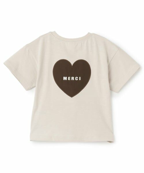 petit main / プティマイン Tシャツ | 【接触冷感】バックアップリケ半袖Tシャツ | 詳細12