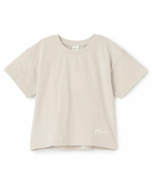 petit main / プティマイン Tシャツ | 【接触冷感】バックアップリケ半袖Tシャツ | 詳細13