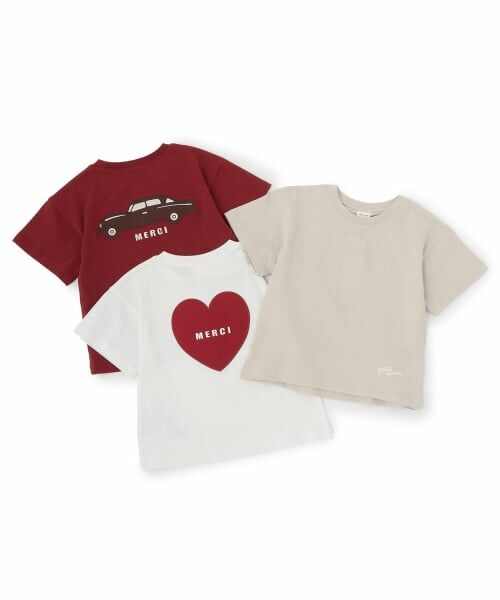 petit main / プティマイン Tシャツ | 【接触冷感】バックアップリケ半袖Tシャツ | 詳細22