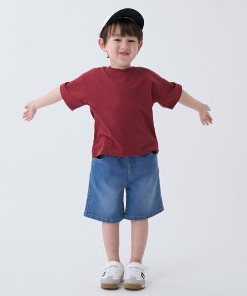 petit main / プティマイン Tシャツ | 【接触冷感】バックアップリケ半袖Tシャツ | 詳細4