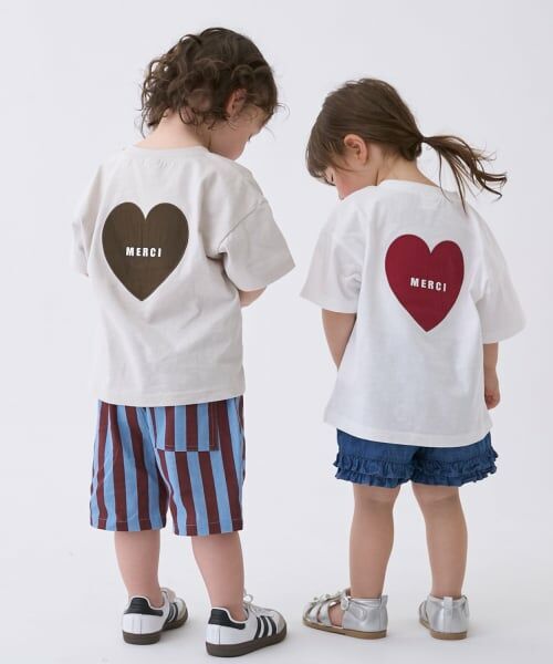 petit main / プティマイン Tシャツ | 【接触冷感】バックアップリケ半袖Tシャツ | 詳細7