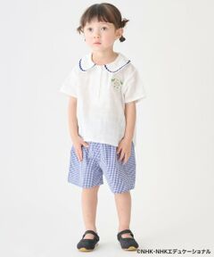 petit main / プティマイン シャツ・ブラウス | 【いないいないばあっ！】衿つきセットアップ